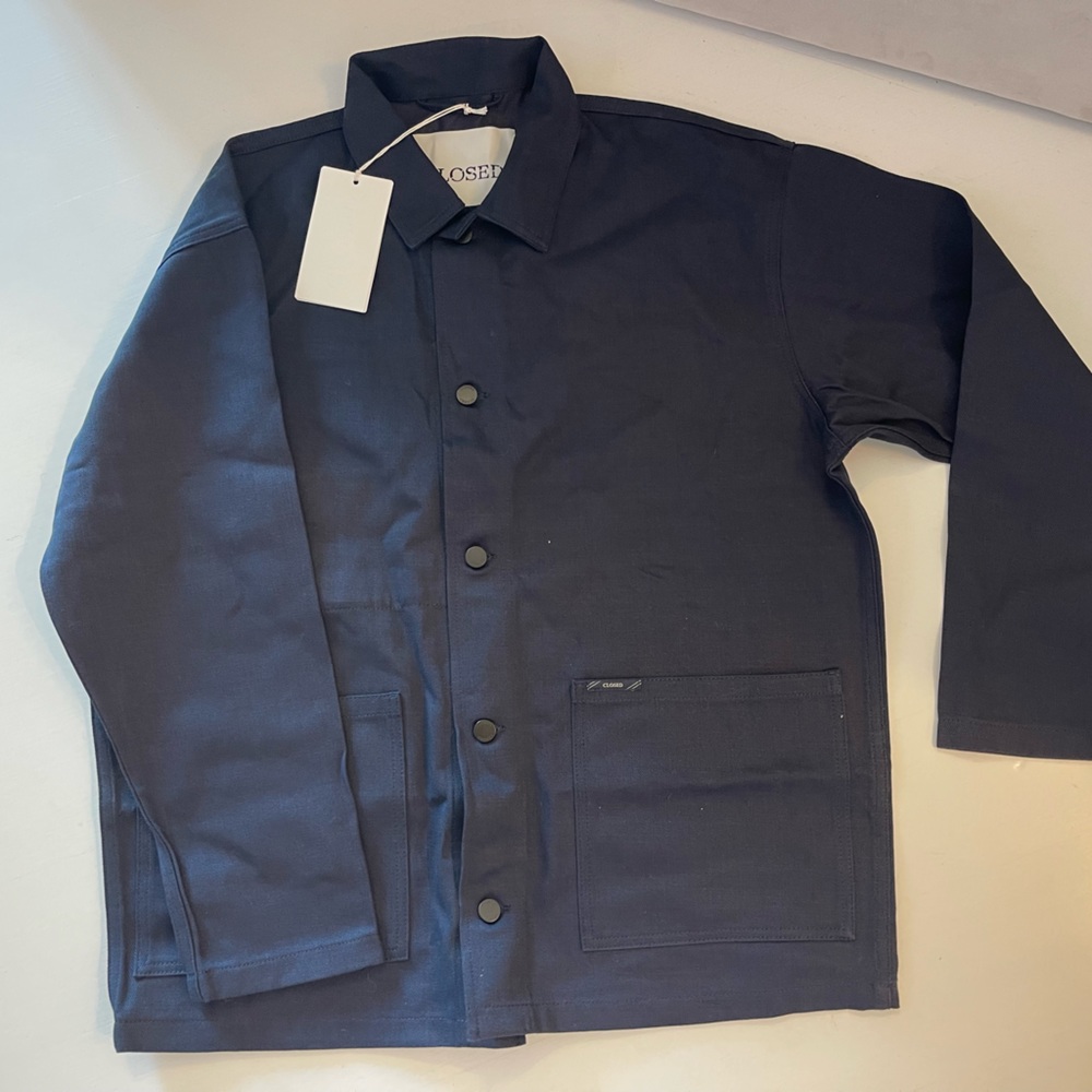 CLOSED Italian fabric worker jacket dark blue